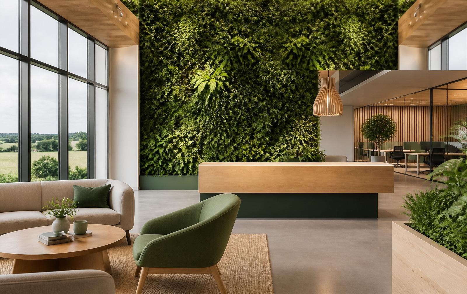 Seed Nest office vertical garden